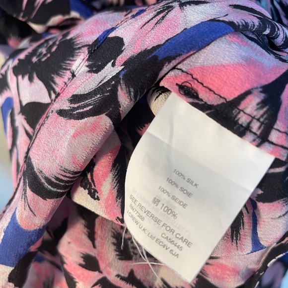 Floral Silk J. Crew Blouse - Picture 7 of 7